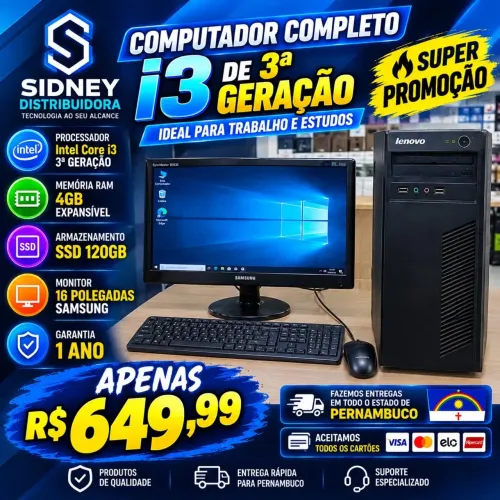 ? COMPUTADOR COMPLETO POR APENAS R$ 649,99! ?