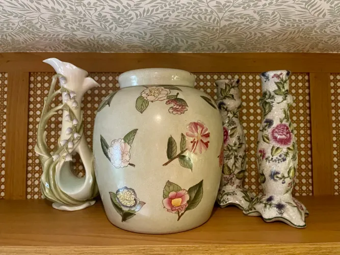 Vasos e castiçais