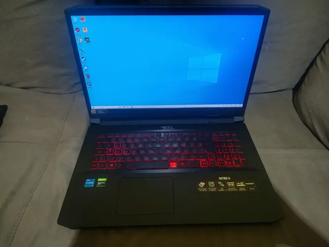 NOOTBOOK GAMER ACER NITRO 5 i5 11400H + GTX 1650 NOVO