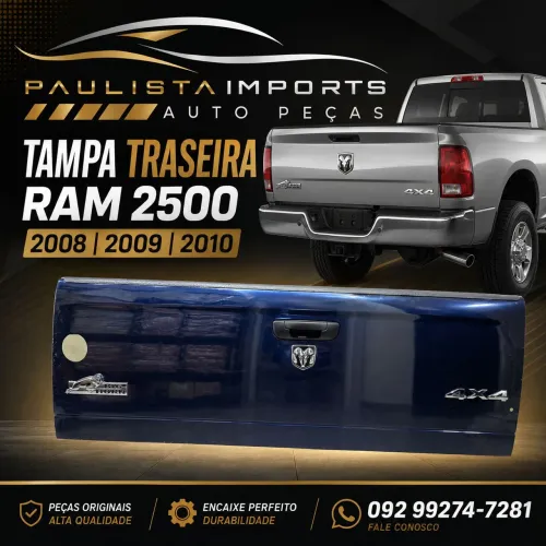 Tampa Traseira Ram 2500 2008 2009 2010 