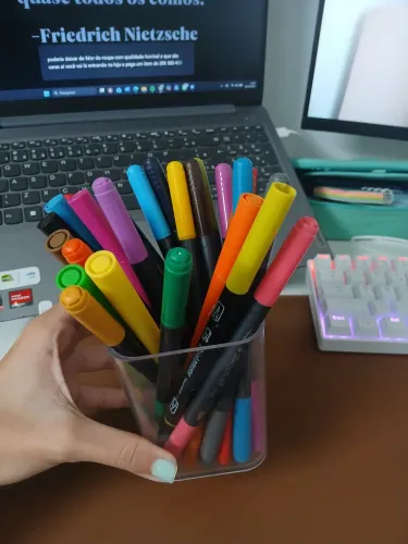 kit 25 canetas brush pen staedtler, tris e cis