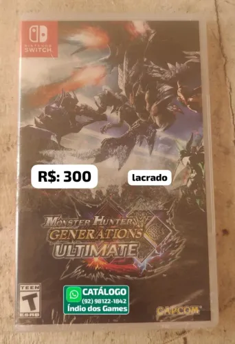 Monster Hunter Generations Ultimate LACRADO = R$: 300