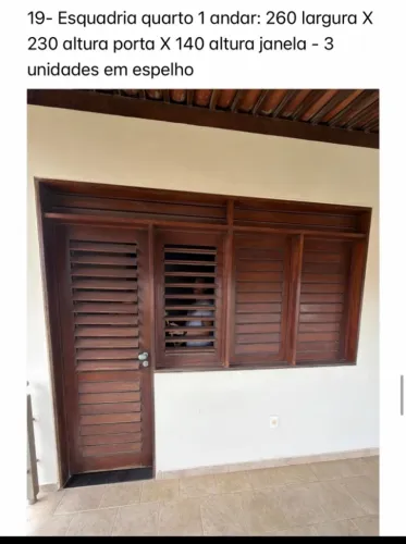 PORTAS E JANELAS CONJUGADAS PARA VARANDA EM MADEIRA DE LEI IPÊ