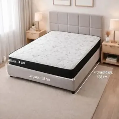 Colchão Casal D33 Long Life - Entrega Rápida