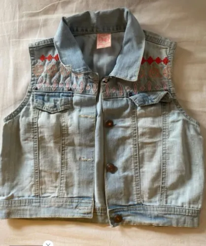 Colete jeans menina tam.10