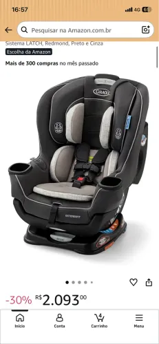 Cadeira infantil para transporte