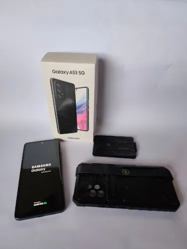 Smartphone Galaxy A53 5g 128 Gb 8gb Tela 6,5, preto, impecável NA CAIXA