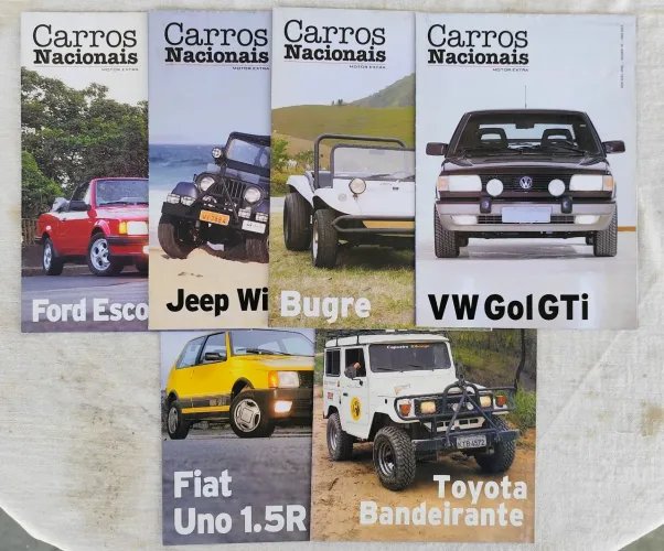 Carros Nacionais - 6 fascículos.