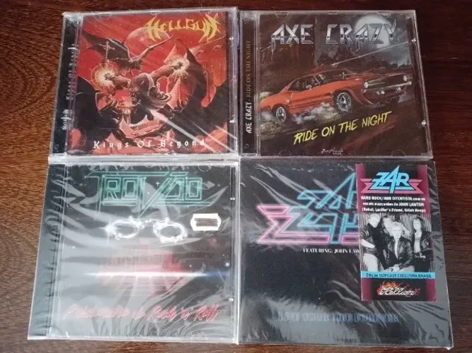 cd metal coleçao com 4 cds novos