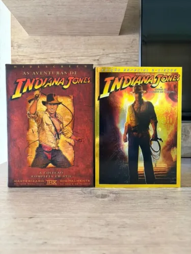 Box DVD Trilogia Indiana Jones + Indiana Jones e o Reino da Caveira de Cristal - Edição co