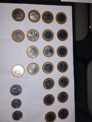 Moedas colecionáveis 