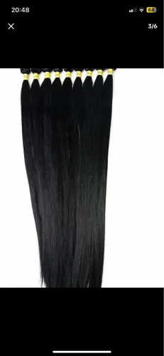 Cabelo bio fibra 80 cm