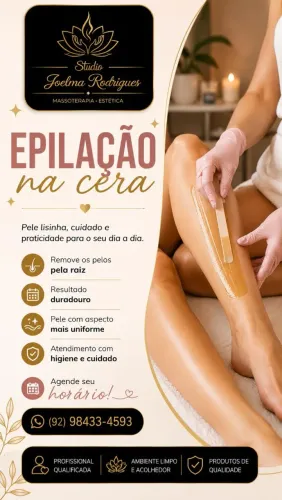 Epilação na cera!