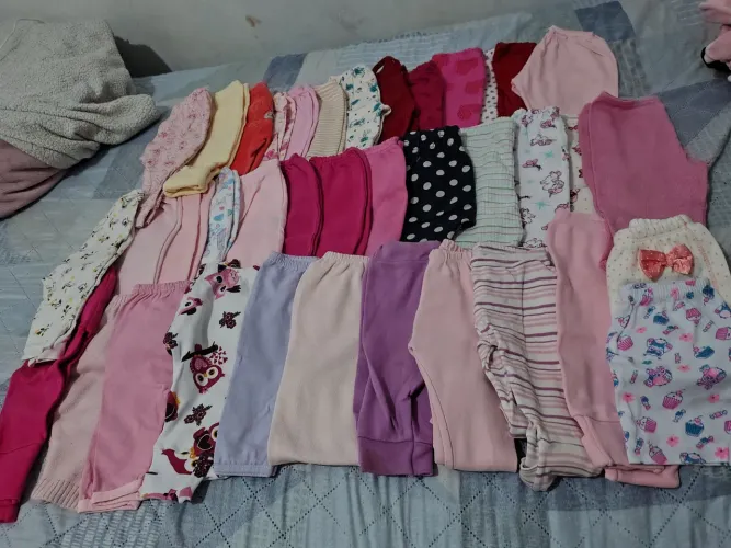 Lote calça bebê menina