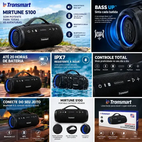 Caixa de som tronsmart mirtune S100
