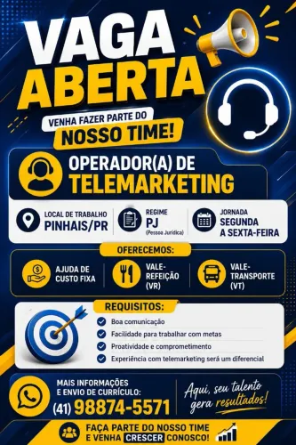 Operador de telemarketing ativo