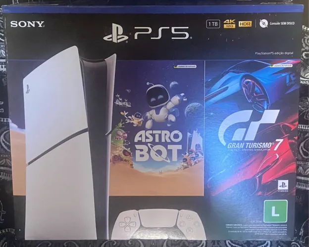 PS5 SLIM MÍDIA DIGITAL (3 MESES DE USO)