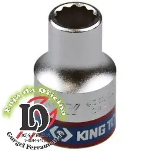 Soquete Estriado  10mm - 1/2" - King Tony-KT433010MR