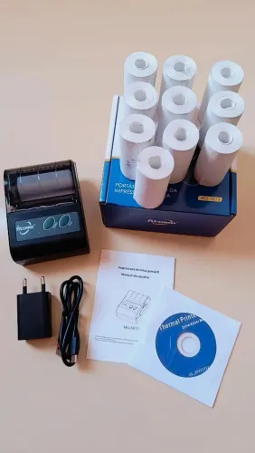 Mini Impressora Portátil com Bluetooth