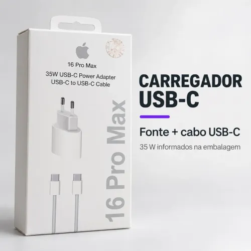 Carregador APPLE ORIGINAL LACRADO