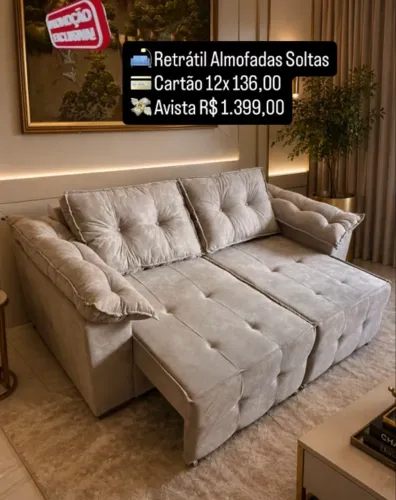 sofá retrátil 2m