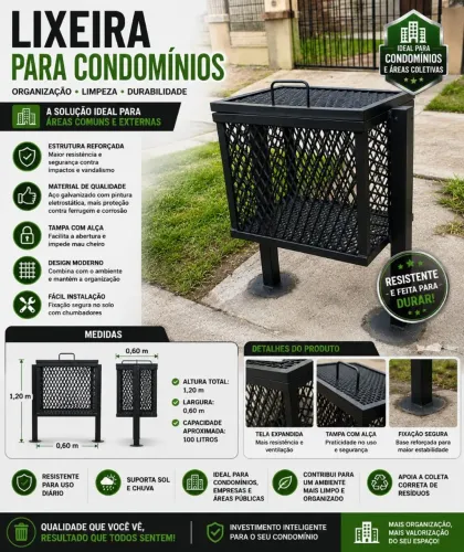 Lixeiras para condomínios 