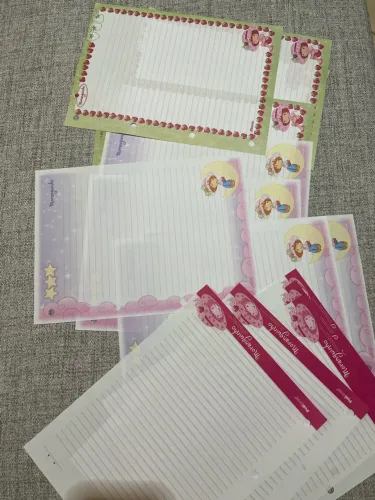 Folhas de fichário moranguinho vintage