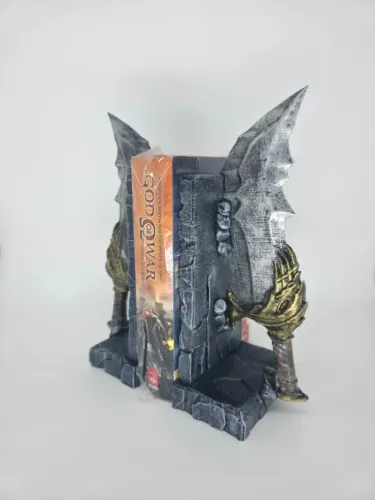 Porta livro mais 2 livros God Of War