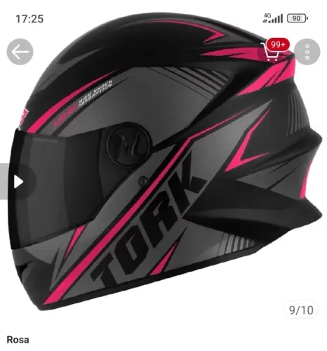 Capacete moto fechado Pró tork viseira fumê 