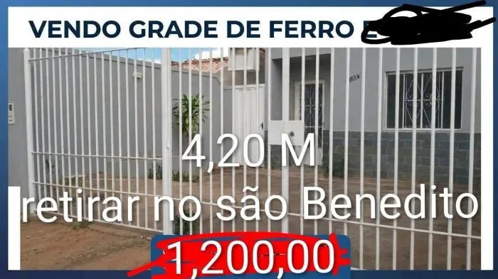Grade com portao 900,00 pra sair rápido