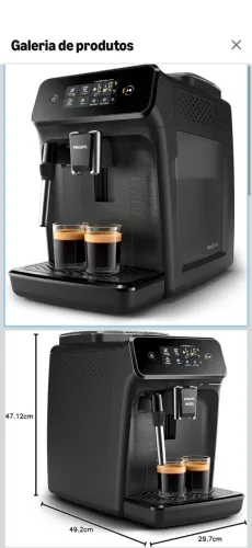 Philips Walita Cafeteira Espresso Superautomática Série 1200, 110V