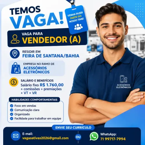 Vendedor(a) FEIRA DE SANTANA