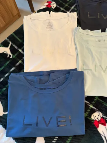 CAMISETA LIVE NOVA TAM G BRANCA