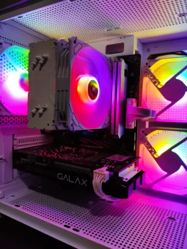 Pc Gamer Branco Ryzen 5 5500 16gb NVME 500GB GTX 1660 Super