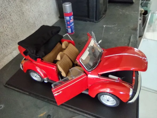 Fusca miniatura metal escala 1l8