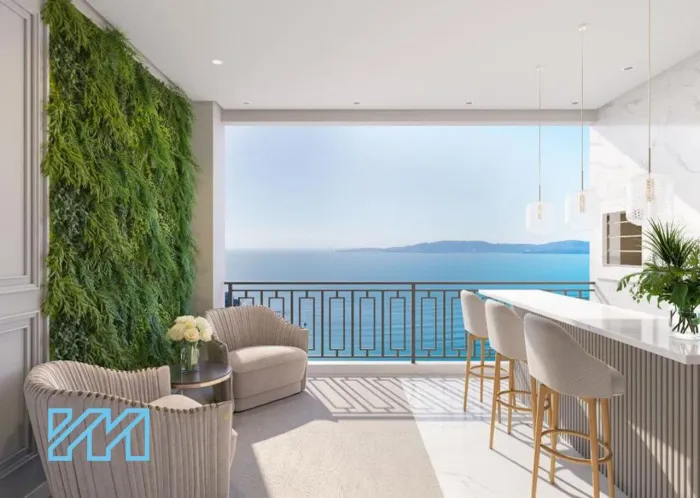 Apartamento quadra mar no Edifício Montreux em Itapema.