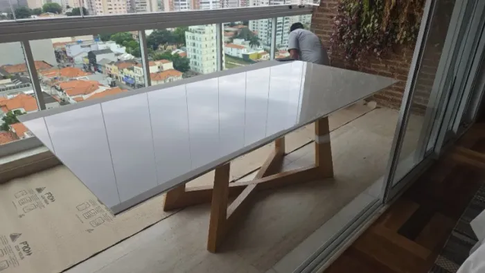 Mesa de jantar retangular