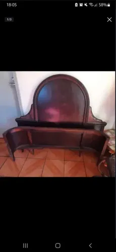 CAMA CASAL MADEIRA ANTIGA preço negociável 