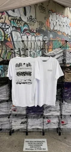 Camiseta Oversized Branca Estampa Streetwear Cultura Urbana G