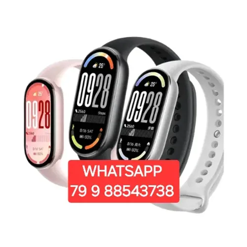 MI BAND 10 XIAOMI LACRADO ROSA PRATA E PRETO
