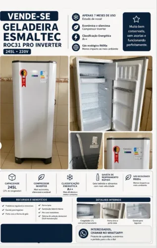 Geladeira Esmaltec 