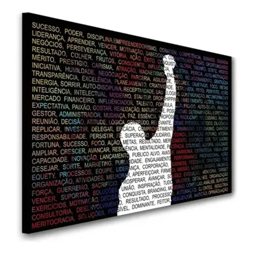 Quadro Decorativo Motivacional - 71 x 40 cm