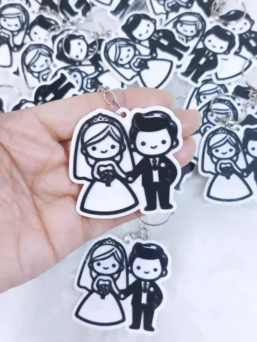 Chaveiro Lembrancinha de Casamento Personalizado