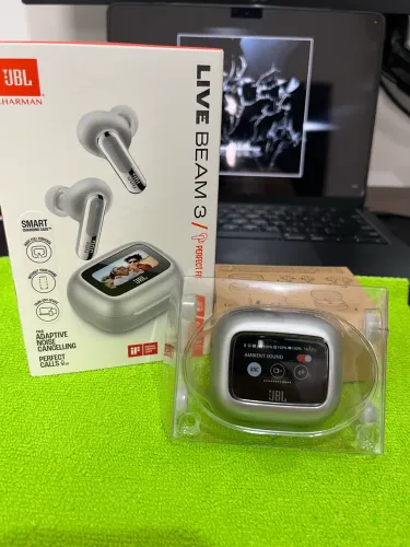 JBL LIVE BEAM 3 - Cancelamento de ruído - Prata