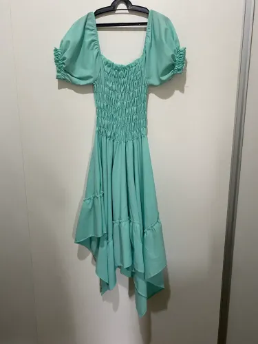 Vestido verde água 
