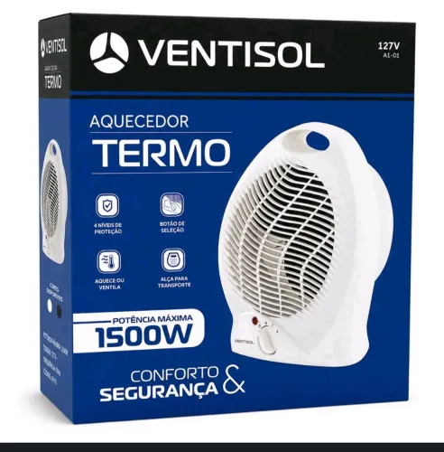 Aqueçedor doméstico ventilador ventisol