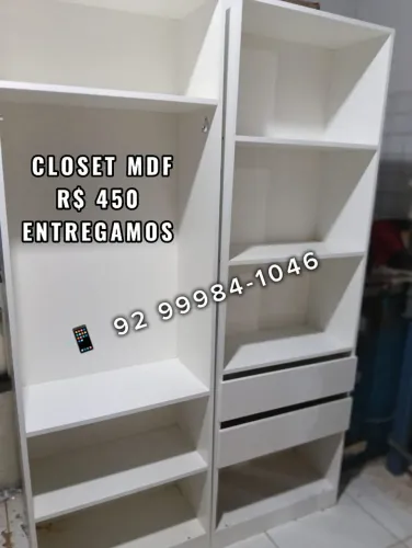 Closet em MDF 2 gavetas a pronta entrega