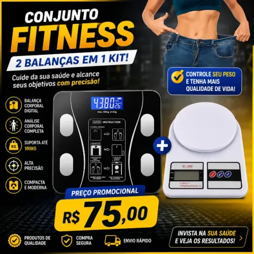 balança biopedancia corporal + balanca de alimentacao fitnes