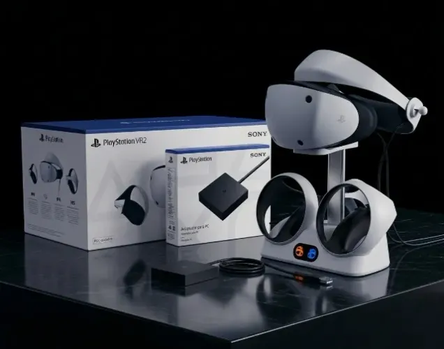 PSVR2 / PS VR2 PlayStation + Adaptador PC + Base de Carga
