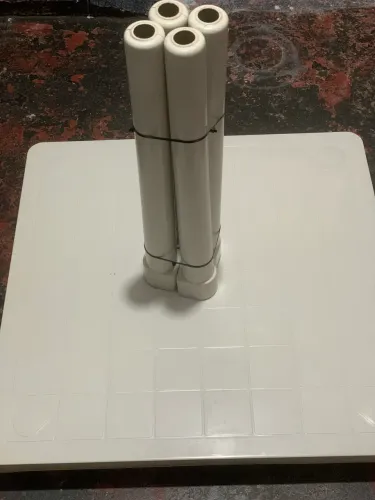 Mesa plástica quadrada pés desmontáveis